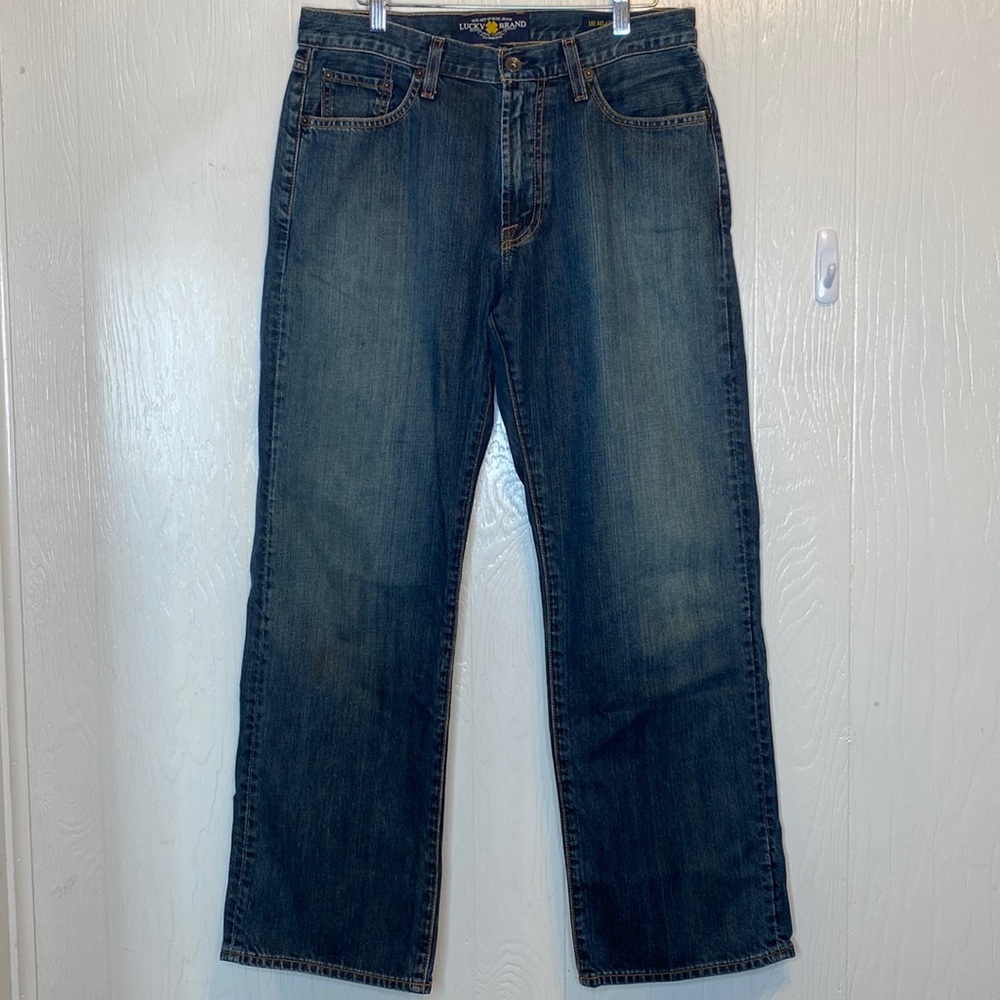 Lucky Brand 181 Relaxed Straight Blue Jeans 31 x 30